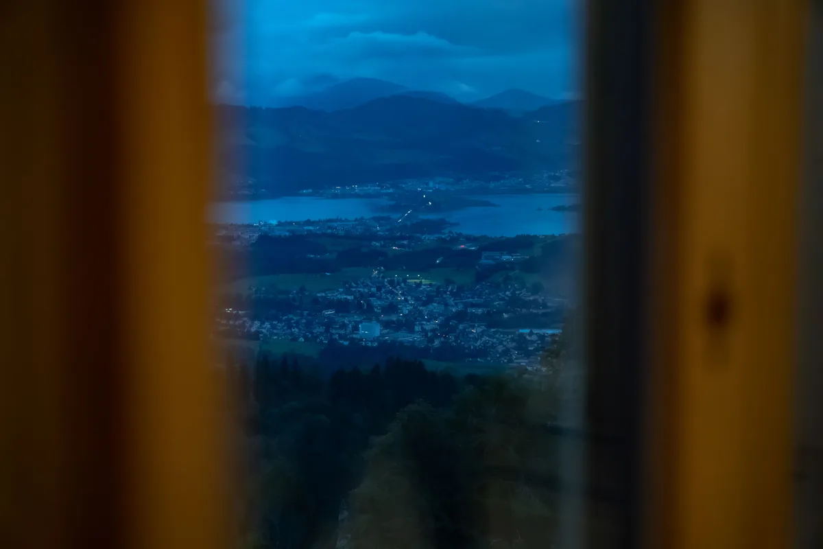 Besichtigung der Baustelle des umgebauten Restaurants Bachtel-Kulm.